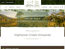 Tablet Screenshot of hightowercreekvineyards.com
